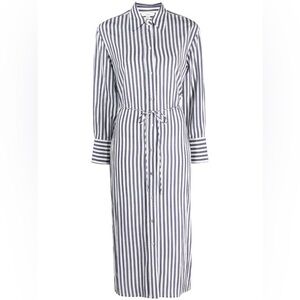 Vince NWT
striped belted midi shirt dress size Large